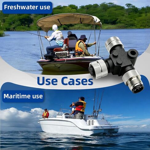 يتميز NMEA 2000 T-Connector (N2K) بصواميل نحاسية مقاومة للتآكل من الدرجة البحرية ويوفر بيئة شبكة NMEA 2000 مستقرة، متوافقة مع شبكات Lowrance وGarmin وSimrad وB&G وNavico in Kuwait