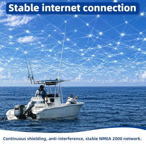 يتميز NMEA 2000 T-Connector (N2K) بصواميل نحاسية مقاومة للتآكل من الدرجة البحرية ويوفر بيئة شبكة NMEA 2000 مستقرة، متوافقة مع شبكات Lowrance وGarmin وSimrad وB&G وNavico in Kuwait