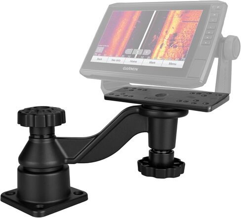 Swing Arm Fish Finder Mount, All Aluminum Heavy Duty Marine Electronic Mount for Boats & Kayak,Built for Saltwater, Big Waves, and Adventure in Kuwait