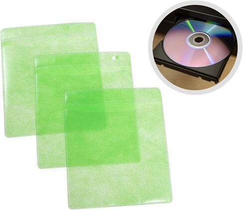 200pcs 12cm Plastic CD DVD Sleeves Storage Bags for Car Media Organizer Protective Holder for Disc Storage Random Color in Kuwait
