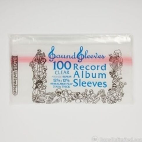 Bu Slpsr3 LP Jacket Sleeve Resealable 100 Cnt Clr - Bags Unlimited SLPS3R - 12 LP IN LP Jacket Sleeve - Resealable - 100 Count in Kuwait