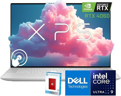 Dell XPS 16 AI Powered OLED UHD Touchscreen Laptop • Intel Core Ultra 9 185H • GeForce RTX 4060 (Windows 11 Home, 32GB DDR5X RAM • 1.5TB) in Kuwait