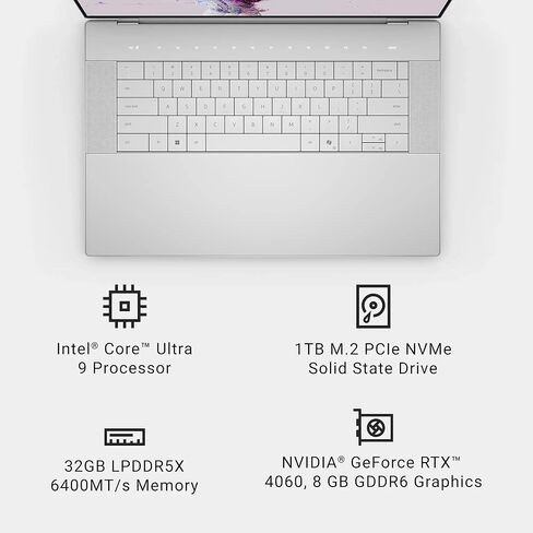 Dell XPS 16 AI Powered OLED UHD Touchscreen Laptop • Intel Core Ultra 9 185H • GeForce RTX 4060 (Windows 11 Home, 32GB DDR5X RAM • 1.5TB) in Kuwait
