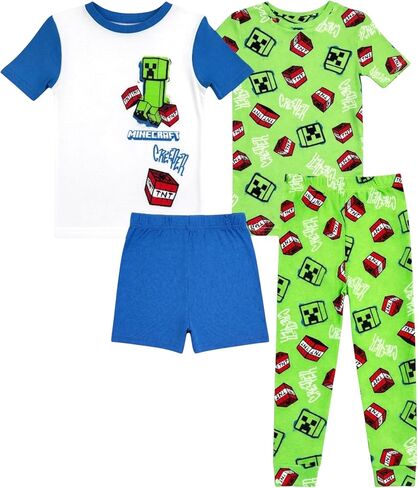 Minecraft Boys' 4-Piece Cotton Pajama Set in Saudi Arabia