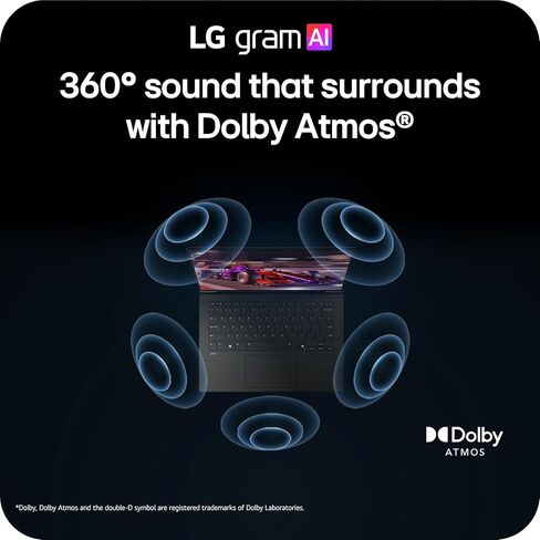 كمبيوتر محمول LG gram 14 بوصة رفيع وخفيف الوزن ومزدوج AI، نظام التشغيل Windows 11 Home، Copilot+ PC، مدعوم بمعالج AMD Ryzen AI 5 435، ذاكرة وصول عشوائي 32 جيجابايت، 1 تيرابايت SSD - أسود سبج in Kuwait