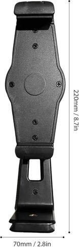 Universal Tablet Tripod Mount Holder Adjustable Phone Clamp 12-17cm with Dual Cold Shoe Mount - 360° Rotation for Video Recording and Photography Accessories in Kuwait