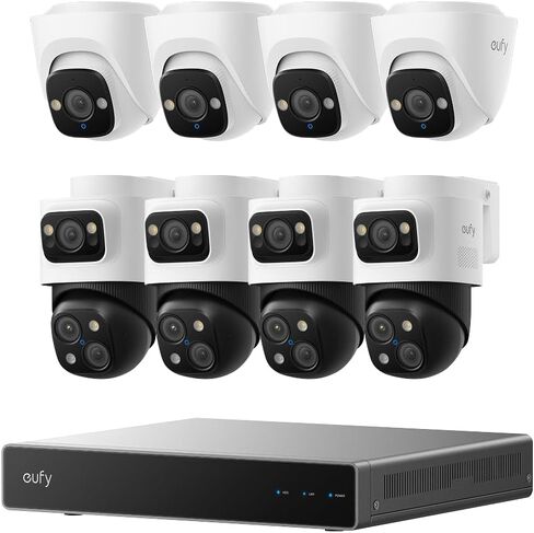 نظام كاميرا الأمان eufy 4K NVR S4 Max & PoE Turret Security Camera E41 (حزمة) in Kuwait