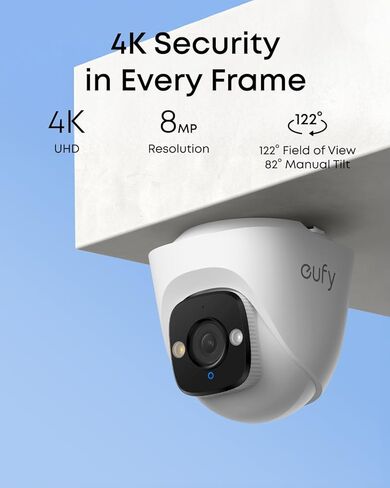 نظام كاميرا الأمان eufy 4K NVR S4 Max & PoE Turret Security Camera E41 (حزمة) in Kuwait