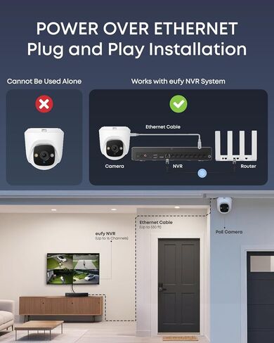نظام كاميرا الأمان eufy 4K NVR S4 Max & PoE Turret Security Camera E41 (حزمة) in Kuwait