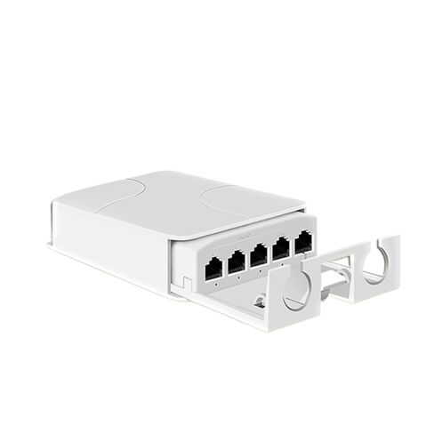 موسع POE مقاوم للماء 5 منافذ مكرر 100 ميجابت في الثانية شبكة خارجية IP55 44-57V in Kuwait