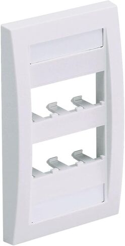 Panduit CFPE6IWY 1-Gang 6-Port Faceplate, Off White in Kuwait