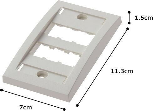Panduit CFPE6IWY 1-Gang 6-Port Faceplate, Off White in Kuwait