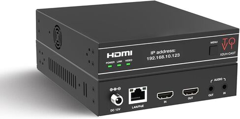 ToVi X2 Series 4K AV-Over-IP Encoder & Decoder with KVM, HDMI 2.0b, HDCP 2.2, PoE, Audio Routing, Fiber & RJ45 Transmission, Multi-Window & Video Wall Support (X2UH-KVM-ED) in Saudi Arabia