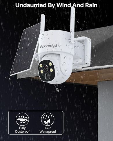 6 قطع من نظام الكاميرا اللاسلكية Aurora Lux Solar Security مع شاشة 10 بوصة، كاميرات F1.0 Super Aperture PTZ تعمل بالبطارية مع محرك أقراص ثابتة سعة 1 تيرابايت in Kuwait