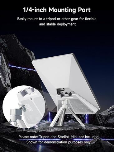 حزمة بطارية Starlink Mini LinkPower 2، بنك طاقة بقدرة 99 وات في الساعة لـ Starlink Mini، وقت تشغيل لمدة 5 ساعات، يدعم الالتفافية، مدخل شحن DC/مغناطيسي DC/USB-C، مخرج تفريغ USB-C، جهاز تحكم عن بعد in Kuwait