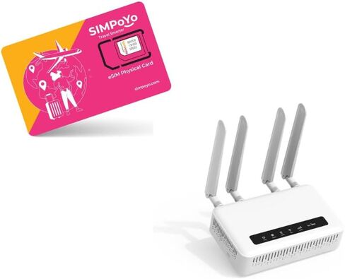 جهاز توجيه GL-X2000(Spitz Plus) للبوابة الخلوية 4G LTE وبطاقة eSIM للسفر مع شبكات 4G / 5G العالمية in Kuwait