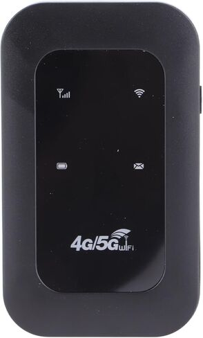 4G LTE Mobile WiFi Hotspot Portable Router with SIM Card Slot, 10 User Support, Easy to Use for Linux, Black in Kuwait