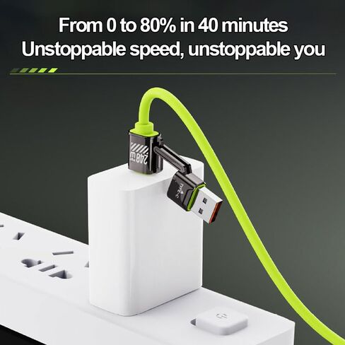 4 in 1 Charging Cable 240W Fast Charging, USB C Cable 4-in-1 USB Multi Commute Office Home Use for iPhone 17/16/15/14/13 Series/Pad/Android/Tablets and More, 4.9FT, Green in Kuwait