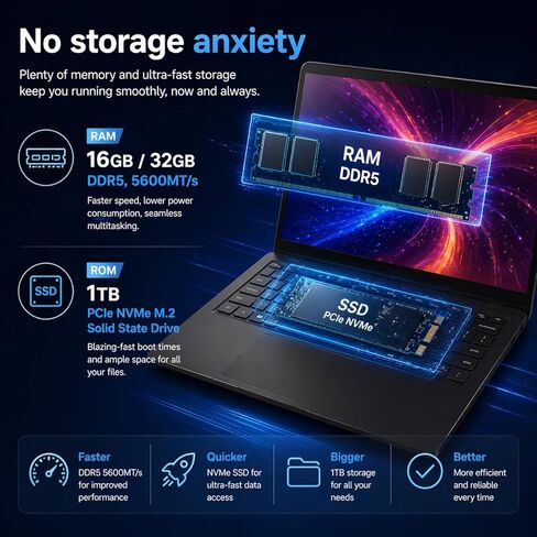 Dell 15 Touchscreen Laptop, Intel Ultra 7 255U (24 TOPS), 15.6" FHD WVA 220 nits, 32 GB DDR5 RAM 1 TB SSD, Intel Graphics, Wi-Fi6, 30 FPS RGB Webcam, Backlit KB, AI Copilot key, Black - Windows 11 Pro in Kuwait