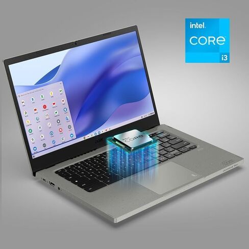 Acer Vero 514 Laptop CBV514-1H-34X9 14-inch 8GB RAM 128GB SSD Intel Core i3-1215U 1.2GHz ChromeOS NX.KAJAA.004 (Renewed) in Kuwait