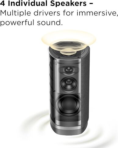 مكبر صوت مسرح منزلي لاسلكي TCL Z100 مع تقنية Dolby Atmos FlexConnect مع بث موسيقى بلوتوث، طاقة خرج 170 وات، معايرة ذكية (متجددة) in Kuwait