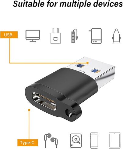 محول USB A إلى USB C لنقل البيانات بسرعة 480 ميجابت في الثانية وشحن 5V2A يستخدم على نطاق واسع مع الهواتف والأجهزة اللوحية والمزيد in Kuwait