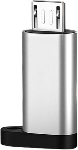 محول USB صغير C إلى Micro USB محمول من النوع C أنثى إلى موصل محول USB صغير ذكر للشحن ومزامنة البيانات جهاز صغير مع كابل، أسود in Kuwait