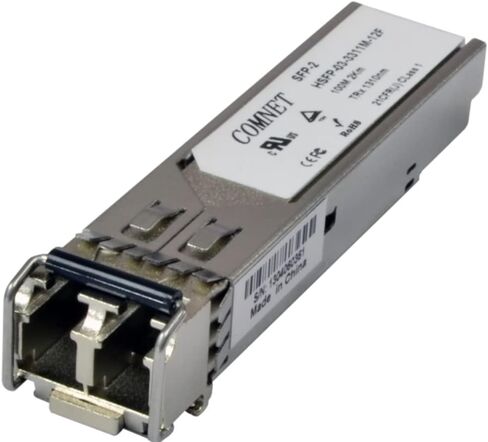 SFP-2 جهاز إرسال واستقبال صغير الحجم من النحاس والألياف الضوئية قابل للتوصيل (SFP)، متعدد الأوضاع، 100 ميجابت في الثانية، 1310 نانومتر، 2 كم كحد أقصى. طول المسار، موصل LC، 2 ألياف، متوافق مع MSA in Kuwait