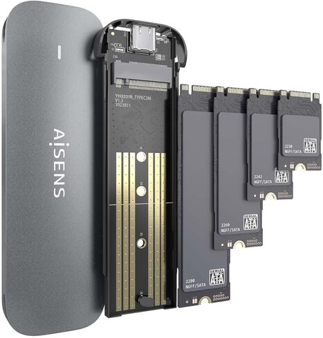 AISENS M.2 (NGFF) ASM2-006GRY SATA to USB3.1 GEN1 Grey External Box in Kuwait