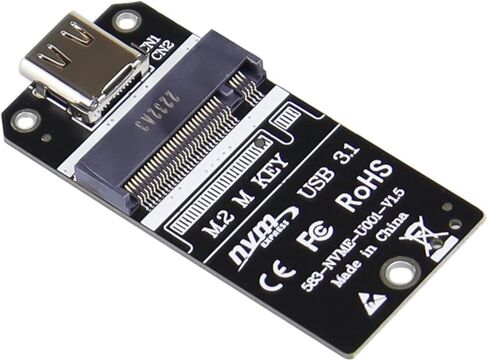 محول M.2 NVMe SSD من النوع C إلى USB 3.1، يدعم 2230 SSD، وسرعة نقل 1000 ميجابايت/ثانية in Kuwait