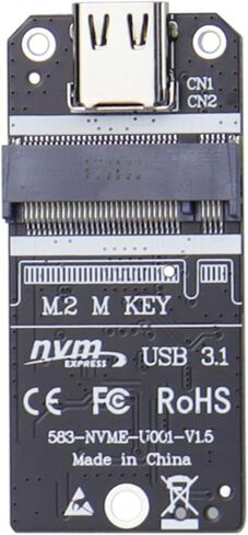 محول M.2 NVMe SSD من النوع C إلى USB 3.1، يدعم 2230 SSD، وسرعة نقل 1000 ميجابايت/ثانية in Kuwait
