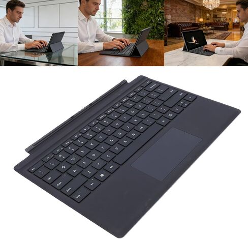 Type Cover Keyboard Fit for Surfaces Pro 4 5 6 7, Wireless Magnetic Keyboard with Multi Color Backlit, Large Touchpad Multiple Gesture Shortcuts in Kuwait