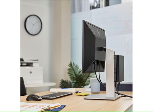 كمبيوتر مكتبي HP Pro Mini 400 G9، معالج Intel Celeron G6900T، ذاكرة DDR5 سعة 16 جيجابايت، محرك أقراص SSD سعة 256 جيجابايت، 3 منافذ شاشة (2X DisplayPort + HDMI)، WiFi 6E، RJ-45، USB-C، لوحة مفاتيح وماوس سلكية، Windows 11 Pro in Kuwait