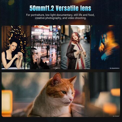 7artisans 50mm F1.2 Large Aperture Manual Focus Prime APC-S Lens for Fuji X Mount,X-H1,X-H2,X-T5,X-T4, X-T3, X-T2,X-T1,X-T50,X-T30,IX-T20,X-T200,X-T100,X-S10,X-S20,X-POR1,X-PRO2,X-Pro3,X-E4 etc in Kuwait