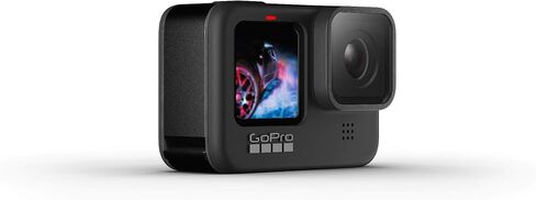 كاميرا GoPro HERO9 Black - مقاومة للماء مع شاشات LCD أمامية وشاشات خلفية تعمل باللمس، فيديو 5K Ultra HD، صور 20 ميجابكسل، بث مباشر 1080 بكسل، كاميرا ويب، التثبيت in Kuwait