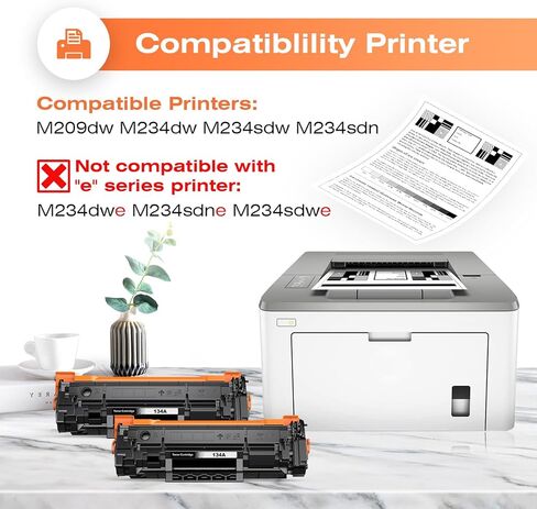 colorfly 134A Toner Cartridges with Chip Replacement for HP 134A Black Toner Cartridge W1340A Toner 134X Toner Work with LaserJet 209dw MFP M234dw M234sdw M234sdn Printer in Kuwait