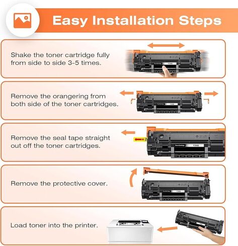 colorfly 134A Toner Cartridges with Chip Replacement for HP 134A Black Toner Cartridge W1340A Toner 134X Toner Work with LaserJet 209dw MFP M234dw M234sdw M234sdn Printer in Kuwait