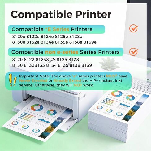 923 923XL 8130e Ink Cartridges Replacement for HP 923e 923 XL Black Color Combo Pack for HP printers OfficeJet Pro 8130e 8135e 8138e 8125e 8120e 8139e 8120 8125 8122e (Black Cyan Magenta Yellow) in Kuwait