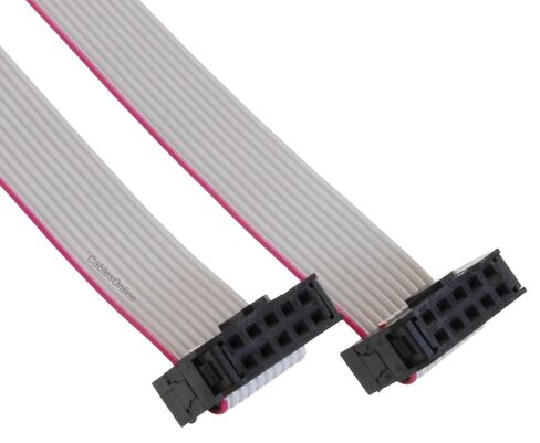 CablesOnline، 2 حزمة 6 بوصات 10 دبابيس (2 × 5) 2.54 مم من أنثى إلى أنثى IDC 10 أسلاك شريطية مسطحة، FR-1006-2 in Kuwait