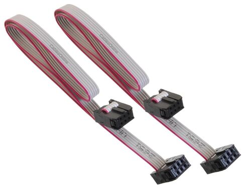 CablesOnline, 2-Pack 12-inches 6-Pin (2x3) 2.54mm-Pitch Female to Female IDC 6-Wire Flat Ribbon Cables, FR-0612-2 in Kuwait