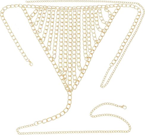 Sexy Gothic Thong Panties Bridal Tassel Body Chain Jewelry Bikini Metal Festival Waist Body Chain Statement Panties Jewelry for Women in Kuwait