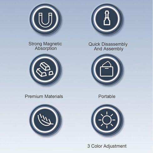 Diyeeni ضوء ملء مغناطيسي لـ OsmoPocket 3 درجة حرارة لون قابلة للتعديل 2700K-6500K 3 مستويات سطوع مع بطارية 500 مللي أمبير في الساعة لمدونات الفيديو الفوتوغرافية in Kuwait