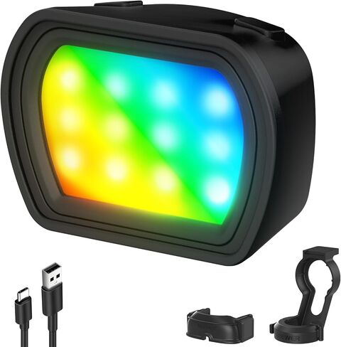 NEEWER M21C Basics Pocket 3 ضوء RGB مغناطيسي 1W USB C بلاستيك LED Selfie Vlog مساعد وملء الإضاءة + GA023 رأس ممتص للصدمات فقط لذراع هيدروليكي GA022 متوافق مع DJI OSMO Pocket 3 in Kuwait