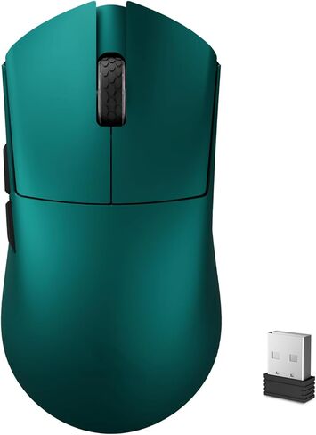 ماوس ألعاب لاسلكي Darmoshark M3V2 8K، ثلاثي الوضع 2.4G/USB-C/ماوس بلوتوث يصل إلى 26000 نقطة في البوصة، مستشعر بصري PAW3395 خفيف الوزن 58 جرام، 5 أزرار قابلة للبرمجة، ماوس كمبيوتر للكمبيوتر المحمول، الكمبيوتر الشخصي، ويندوز، ماك (أخضر) in Kuwait