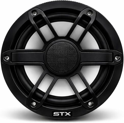 STX Audio STX65MXB - مكبر صوت بحري محوري مقاس 6.5 بوصة، طاقة 600 وات، مقاومة للماء RGB LED، تصميم مضغوط - مثالي للقوارب والمركبات على الطرق الوعرة in Kuwait