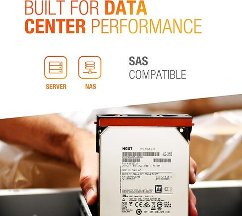 HGST Ultrastar He8 HUH728080AL5200 (0F23728) 8 تيرابايت 512e SAS 12 جيجابايت/ثانية 7200 دورة في الدقيقة 128 ميجابايت كاش 3.5 بوصة محرك الأقراص الصلبة للمؤسسات (متجدد) in Kuwait