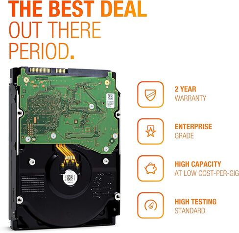 HGST Ultrastar He8 HUH728080AL5200 (0F23728) 8 تيرابايت 512e SAS 12 جيجابايت/ثانية 7200 دورة في الدقيقة 128 ميجابايت كاش 3.5 بوصة محرك الأقراص الصلبة للمؤسسات (متجدد) in Kuwait