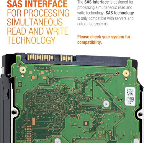 HGST Ultrastar He8 HUH728080AL5200 (0F23728) 8 تيرابايت 512e SAS 12 جيجابايت/ثانية 7200 دورة في الدقيقة 128 ميجابايت كاش 3.5 بوصة محرك الأقراص الصلبة للمؤسسات (متجدد) in Kuwait