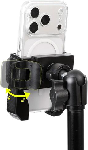 7.3" Aluminum Alloy Arm Phone Mount Holder for Ford Bronco 2021 2022 2023 2024 2025 2/4 Door, Fits 4.7-7.2" Smartphones, Easy Installation, Dual 1" Ball 360° Rotation in Kuwait