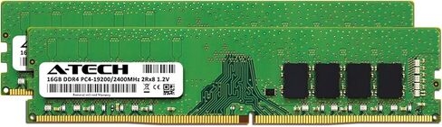 A-Tech 32GB (2 x 16GB) RAM for ASROCK Motherboard Z390 | DDR4 2400MHz DIMM PC4-19200 288-Pin Non-ECC UDIMM Memory Upgrade Kit in Kuwait